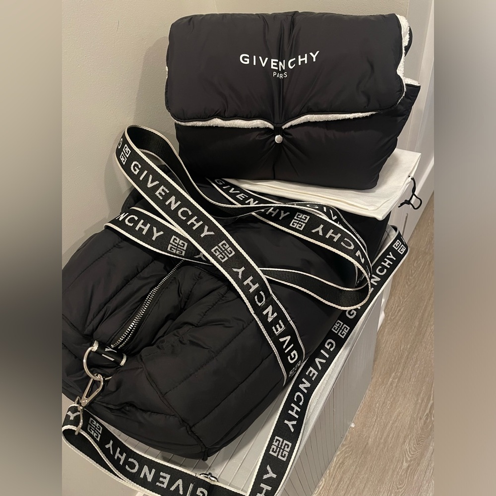 Givenchy Set - Nylon Duffel Bag With Matching Pouch Holder